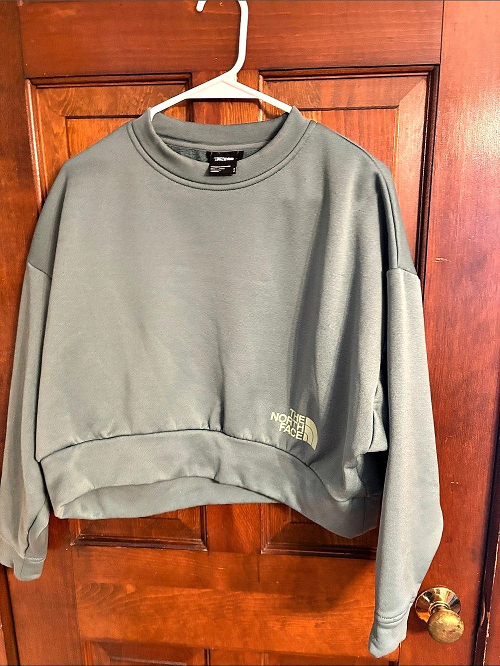 The North Face Women'Small Evolution Simple Dome Oversize Crew Green Small